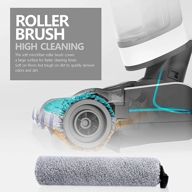 Filtre HEPA de remplacement et rouleau de brosse adapté à Tineco Ifloor 3/Ifloor One S3, pièce d'aspirateur sec et humide sans fil