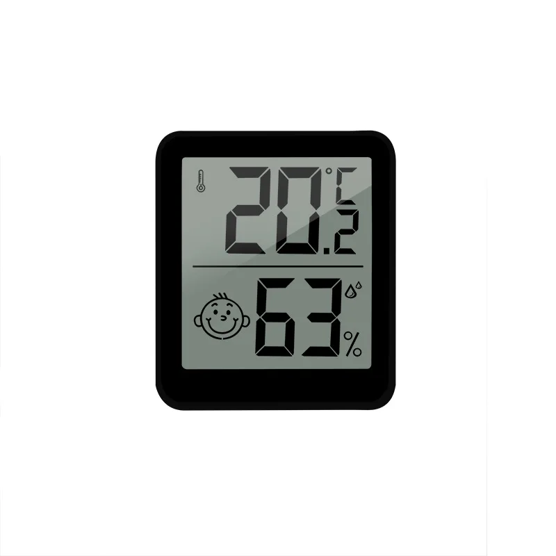 Indoor Ultra-thin Mini Electronic Thermometer, Metal Bracket Magnetic Suction High-precision Environmental Thermometer
