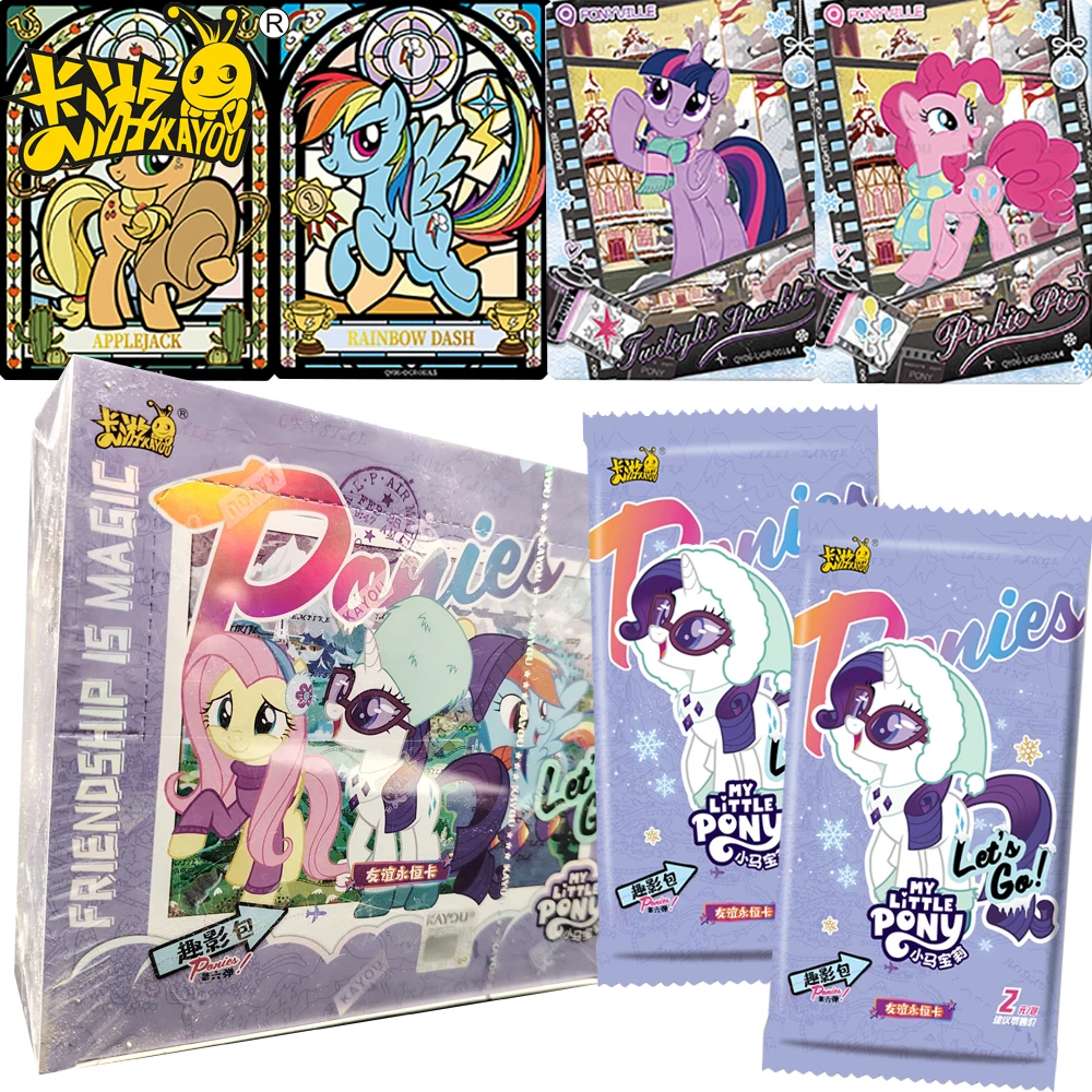 جديد Kayou حقيقية بلدي ليتل المهر جمع بطاقات الصداقة السحرية شخصيات الرسوم المتحركة SSR UR CR سلسلة موضوع بطاقات هدايا عيد الميلاد