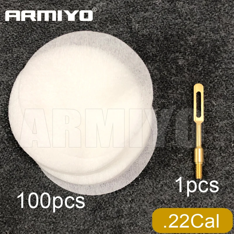 Armiyo Schlauch- und Rohrreinigungspads aus Wollfilz mit Löchern, 6 cm, Messinghalter, massive Schlitzspitzen für 4,5 mm bis 9 mm Jagd – Detail 6