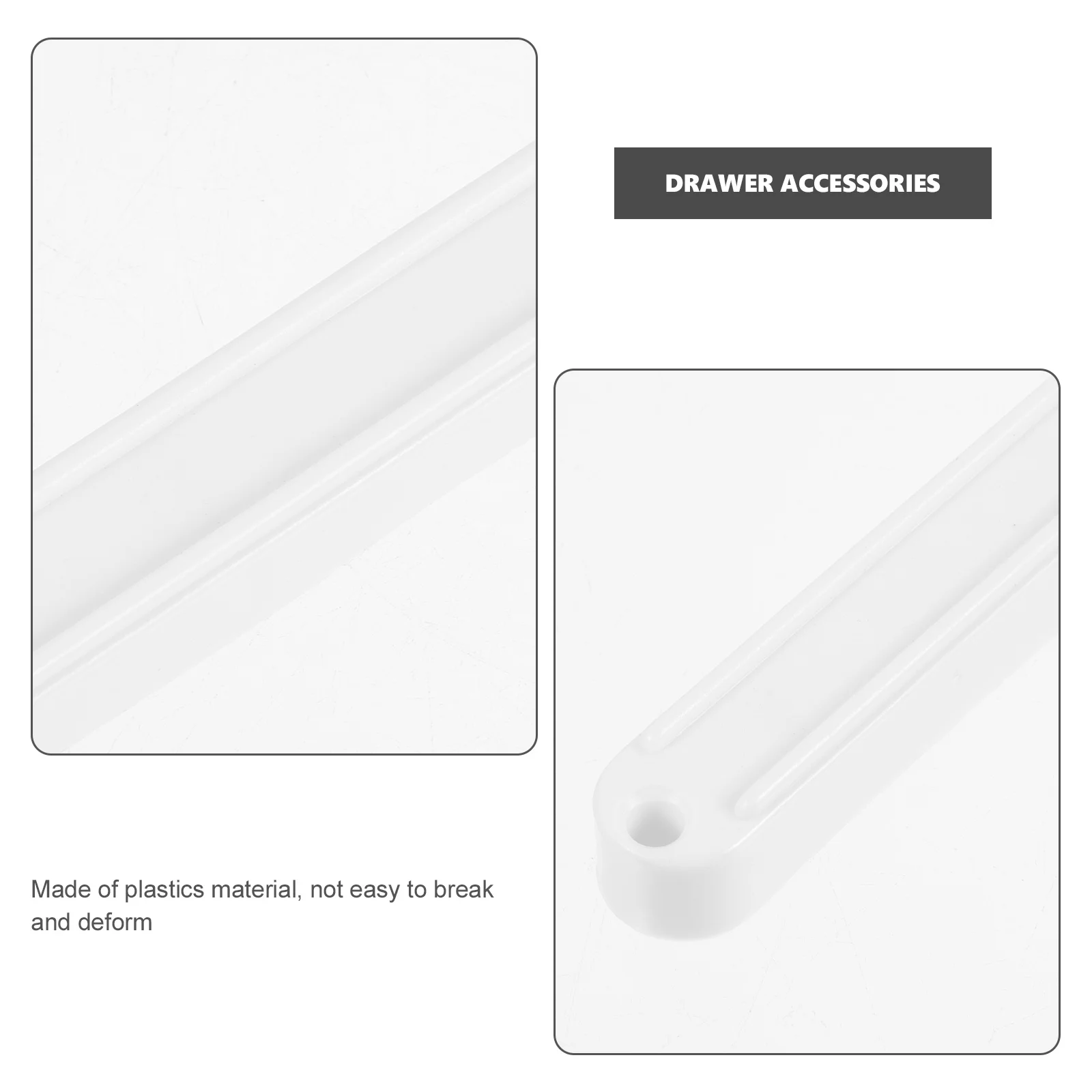 Plastic Drawer Rails Track Guide Slide Sliders Slides 235mm Dresser Glides Bottom Mount and