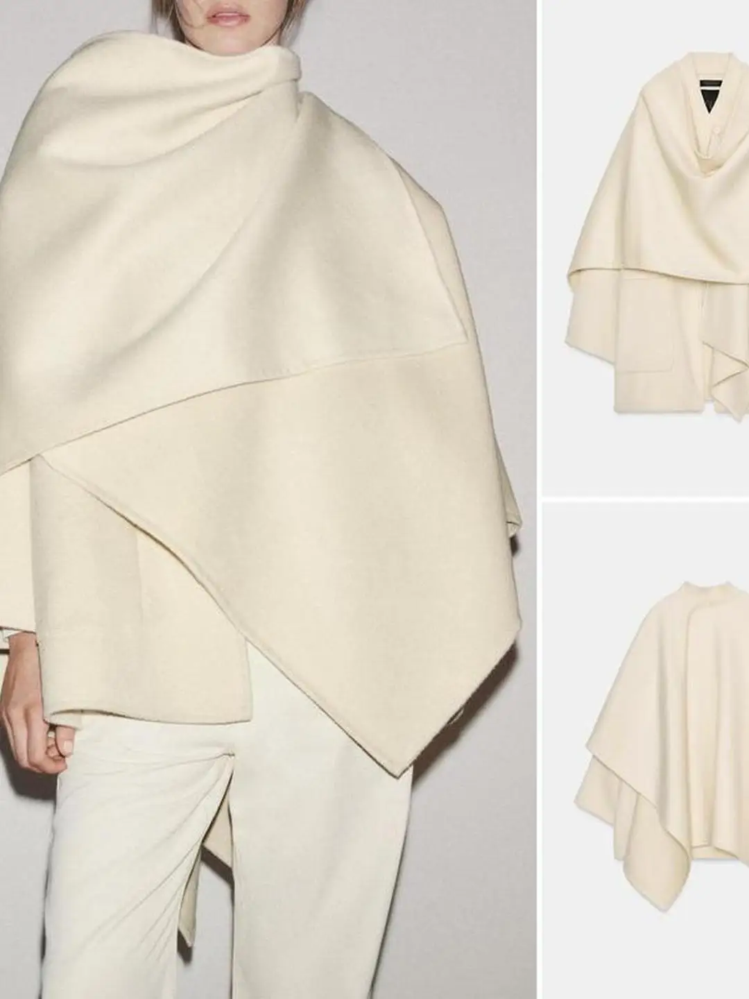 

Autumn Winter Faionable Mixed Fiber Decorative Layered Coat Ele Aosphere Women's ort Outerwear Travel 3D Effect