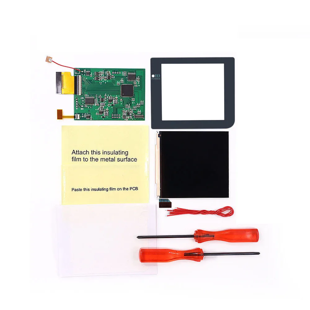 Бесчисленные цветовые регулировки DIY для Gameboy Pocket GBP IPS ЖК-дисплей в стиле ретро пиксельный комплект светильник подсветильник с OSD