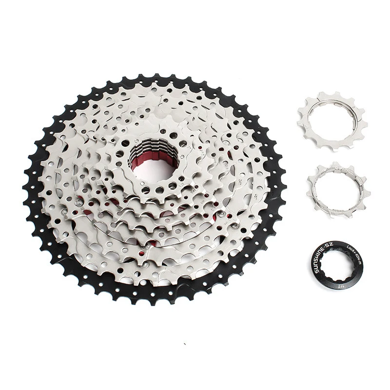 SUNSHINE Bicycle Freewheel MTB Bike Cassette 8/9/10/11/12Speed 34/36T/40T/42T/46T/50T/52T Sprocket HG Structure For SHIMANO/SRAM