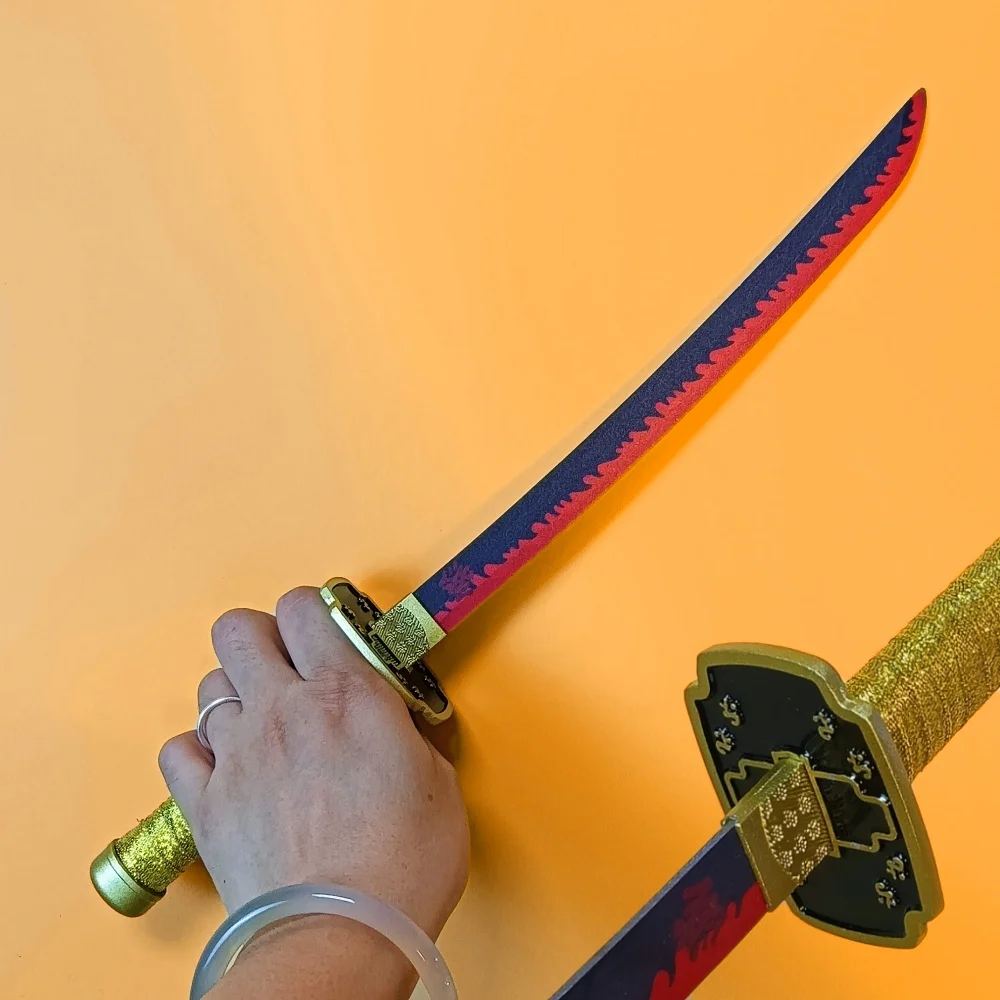 16 cali (42 cm) Katana Miecz Anime Cosplay Rekwizyt Nóż Ninja Prawdziwy Plastikowy Nóż Ninja Japońska Katana Szabla Samurajska Niedziurawa Zabawka Prezent
