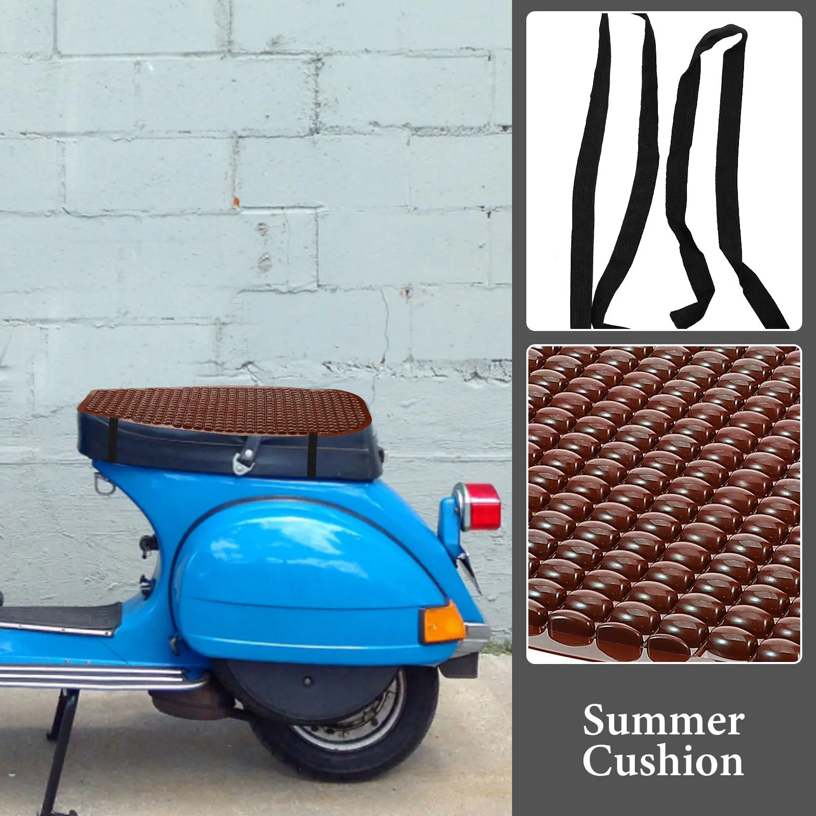 

Four-Season Universal Cover Breathable Waterproof Motorcycle Seat Pad Cushion Anti-Slip Scooter Seat Cover Accessory