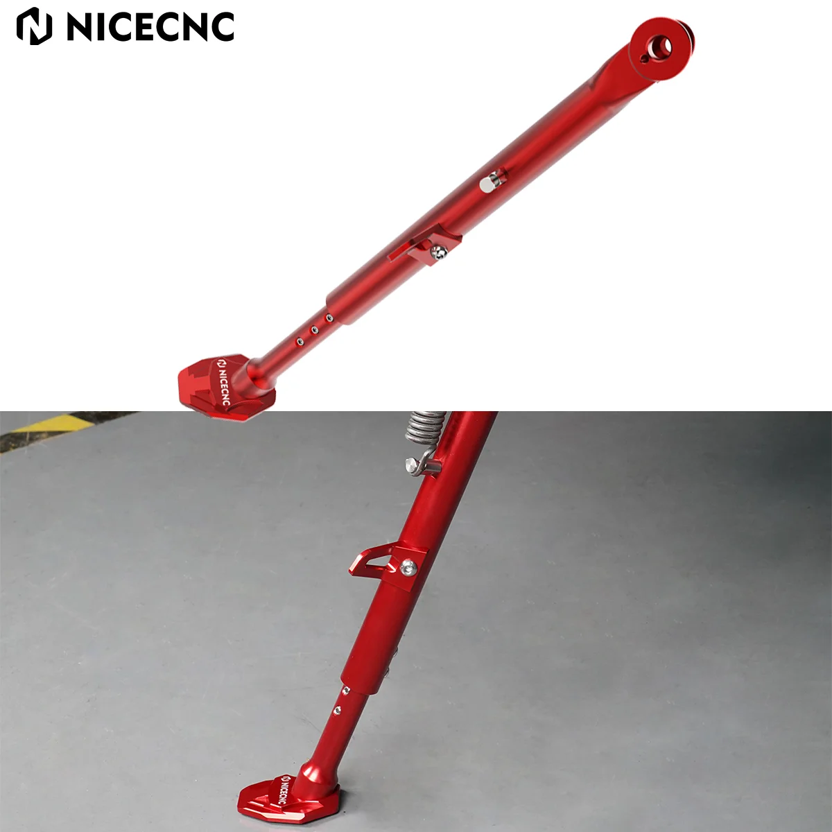 For Honda XR650L 1993-2024 2023 2022 2021 2020 XR 650L NICECNC Motorcycle 3-Level Adjustable Aluminum Kickstand Parking Rack