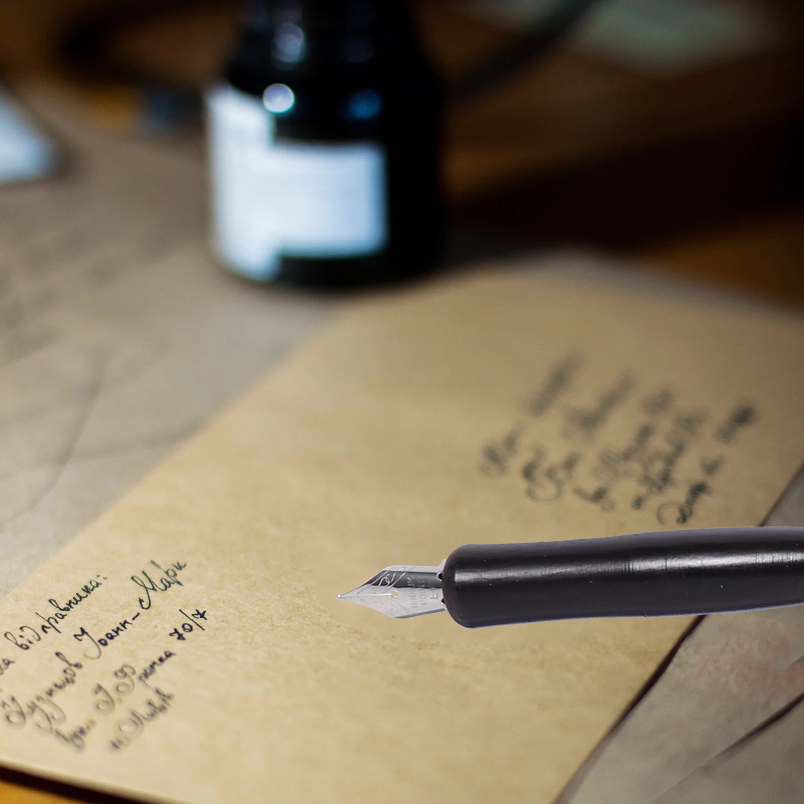 Zestaw do kaligrafii z drewnianą rączką, wytrzymałe narzędzie do pisania i rysowania, do kaligrafii, malowania, dla dzieci, uczniów, do ćwiczeń pisania angielskiego.