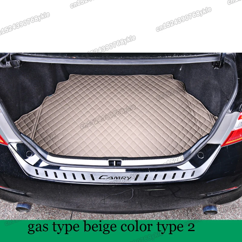 

leather car trunk mat cargo liner cover for toyota camry 2012 2013 2014 2015 2016 2017 xv50 altis aurio accessories interior