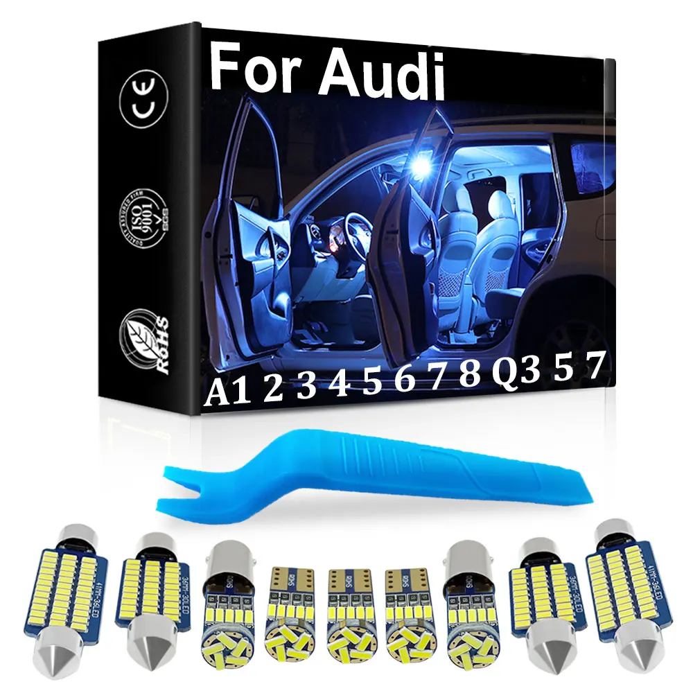 

Car Canbus Interior LED Light For Audi A1 A2 A3 8L 8P 8V A4 B5 B6 B7 B8 A5 8T A6 C5 C6 C7 A7 A8 D2 D3 Q3 Q5 SQ5 Q7 4L TT 8N 8J