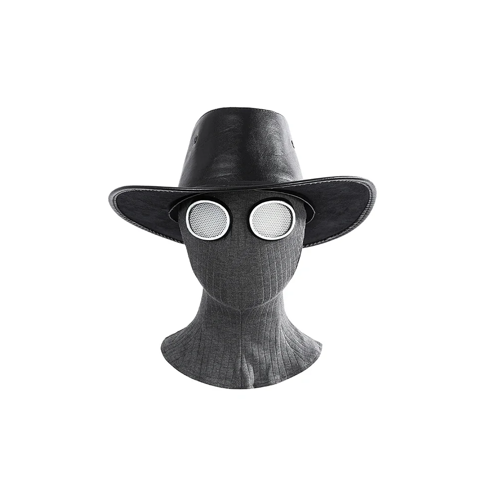 Black  The Spider Noir Cosplay Costume Peter Parker leather Outfit Jacket Hat Vest Pants Halloween Carnival Party Suit