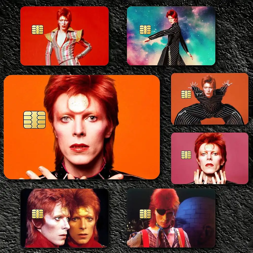 D-DavidS B-BowieS Credit Card Skin Stickers For VISA Bank Bus Metro Access Card Protective Film Cover Sticker