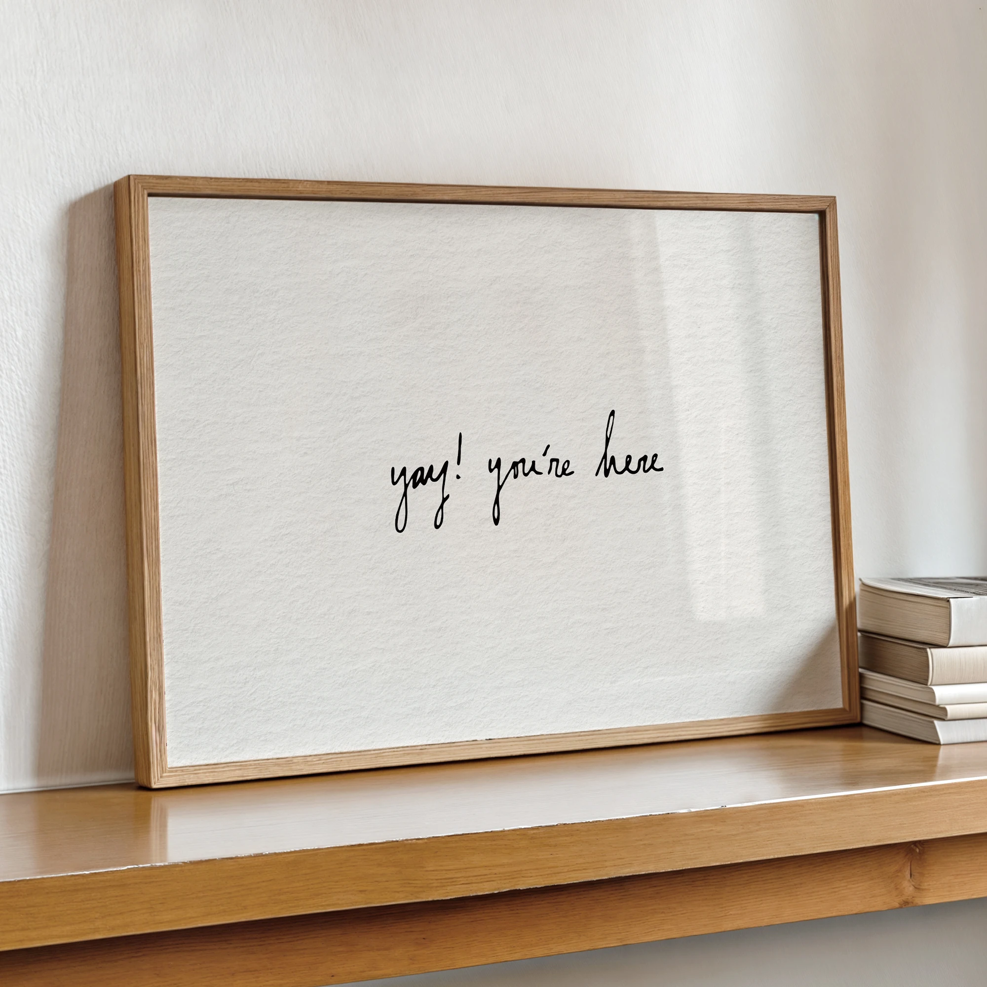 Home Office Guest Room - Yay You're Here, arte de pared