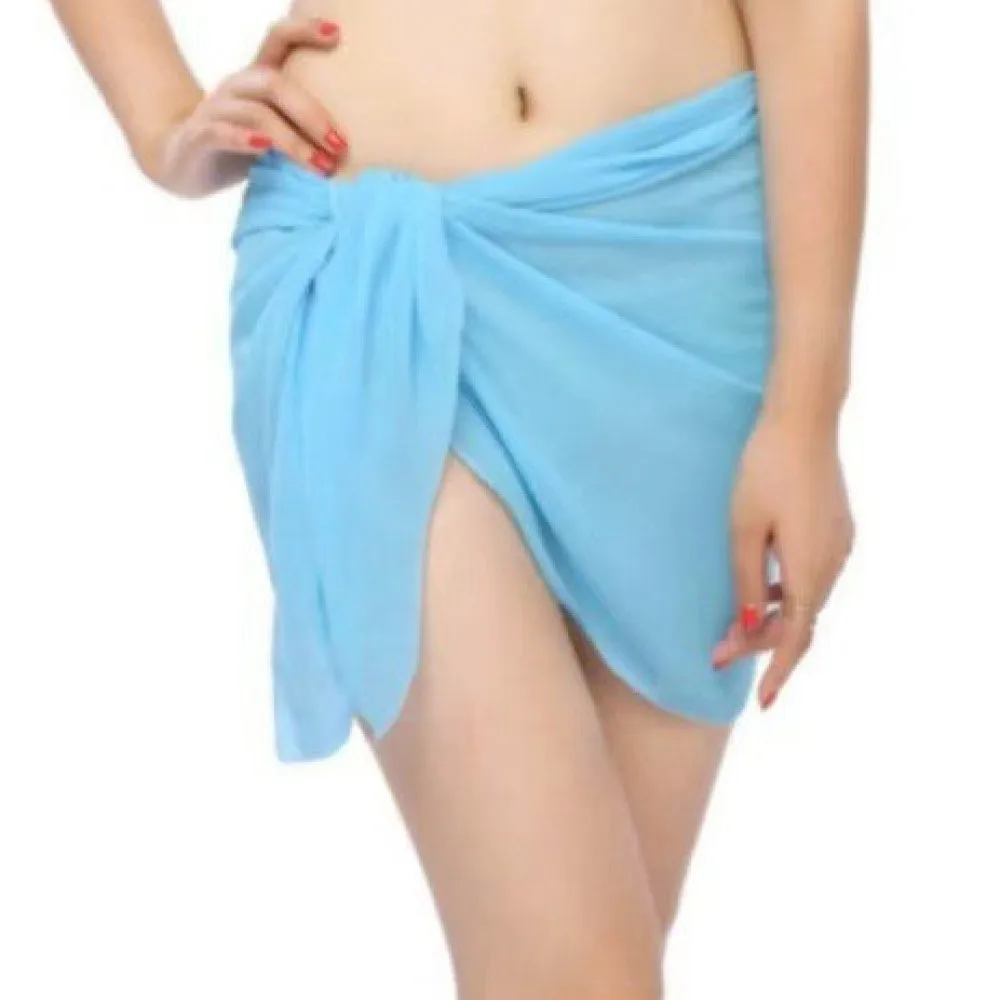 Summer Women Beach Wrap Sarong Mini Skirts Soft Breathable Bikini Cover Up Swimwear Casual Holiday Poolside Sexy Outfits