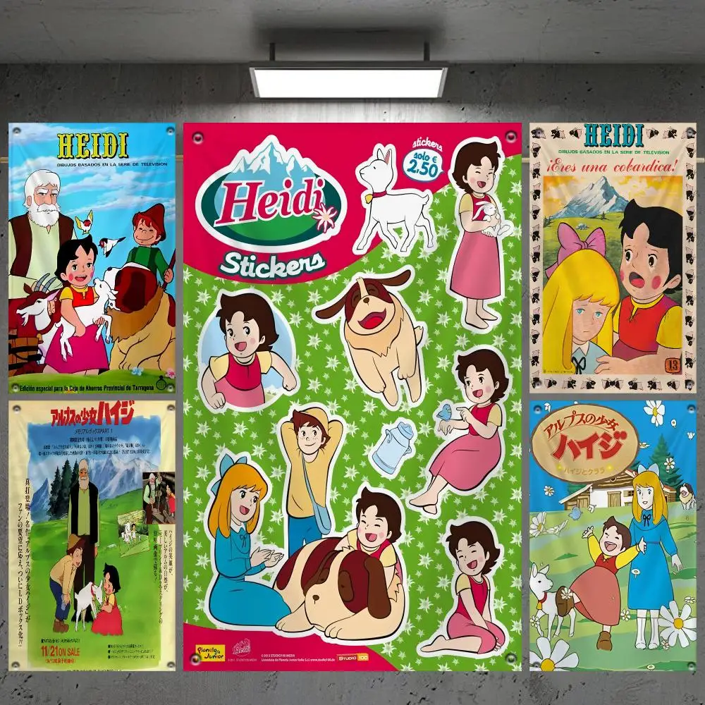 H-Heidi P-Peter Cute Flags Custom Camping Outdoor Garden Room Bedroom Decor Party Backdrops Wall Art Family Gifts