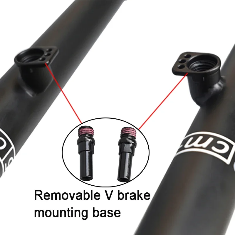 Garfo de bicicleta de turismo/26 polegadas/27,5 polegadas bicicleta de cascalho 28.6mm garfo/garfo de aço acessórios de bicicleta