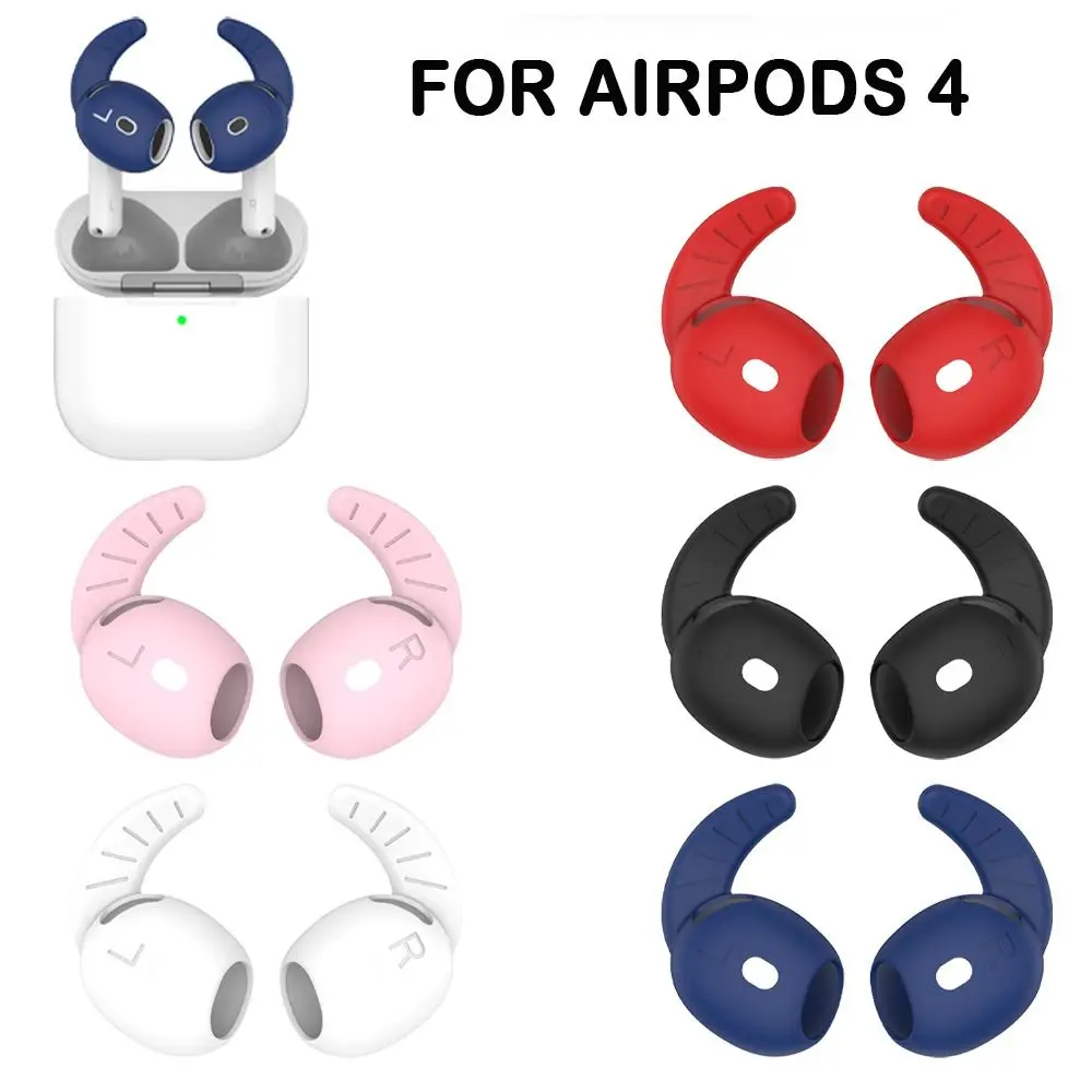 

5Pairs Soft Silicone Earbuds Headphone Earpods Cover Eartip Ear Wings Hook Cap for AirPods 4