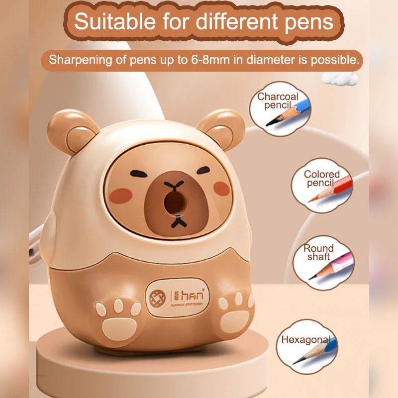 Capybara Pencil Sharpener Pencil Cutter Office School Table Sharperners Stationery Supplies