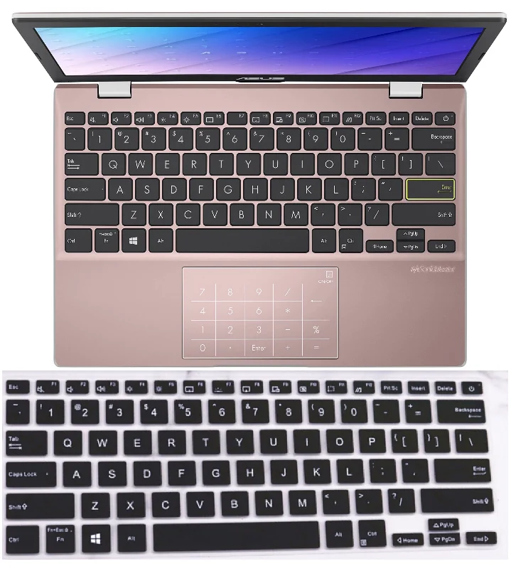 Silicone Laptop Keyboard Cove Protector For ASUS Vivobook Go E210M E210KA E210MA E210K E210 KA MA L210 L210MA 11.6 inch