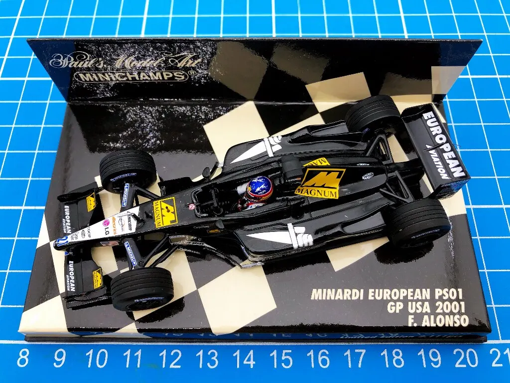 Minichamps 1:43 F1 PS01 PS03 Alonso Verstappen Simulation Limited Edition Resin Metal Static Car Model Toy Gift