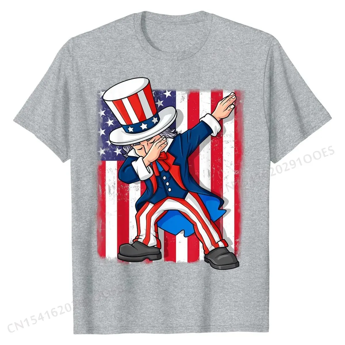 Dabbing Uncle Sam 4th Of July Dab Boys Girls Kids T-Shirt Leisure Tops & Tees for Men Cotton T Shirts Printed On Faddish