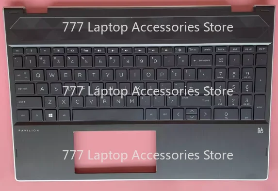 

НОВИНКА: Клавиатура с подсветкой и упором для рук (палмрест) для HP Pavilion x360 15-CR 15T-CR, L20849-001, с сеткой
