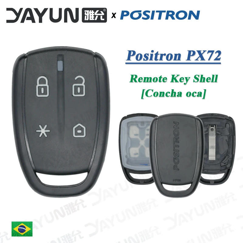 YAYUN AKBPS182 PX72 Remote Control Alarm Shell  Original  Black Case Only For Brazil Positron