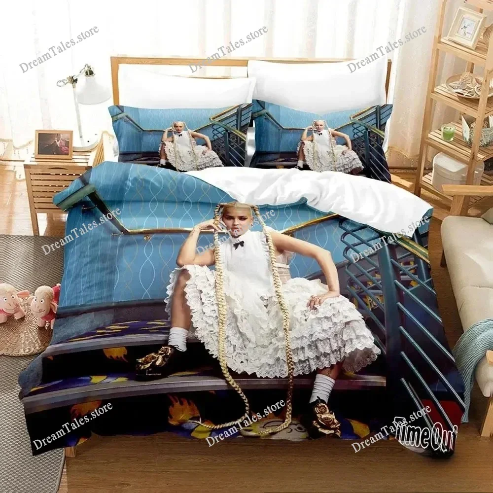 3D Print Anne-Marie Bedding Set,Duvet Cover Comforter Bed Set Quilt Cover Pillowcase,King Queen Twin Size Boys Girls Adults741