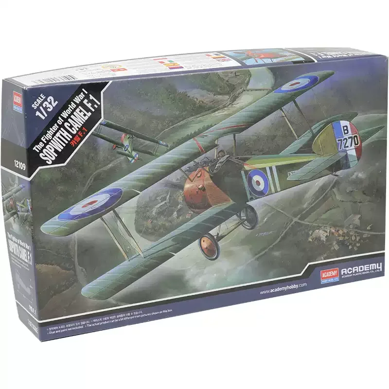 

Набор для сборки модели самолета Academy Scale DIY Toys 12109 Sopwith CAMEL F.1 в масштабе 1/32