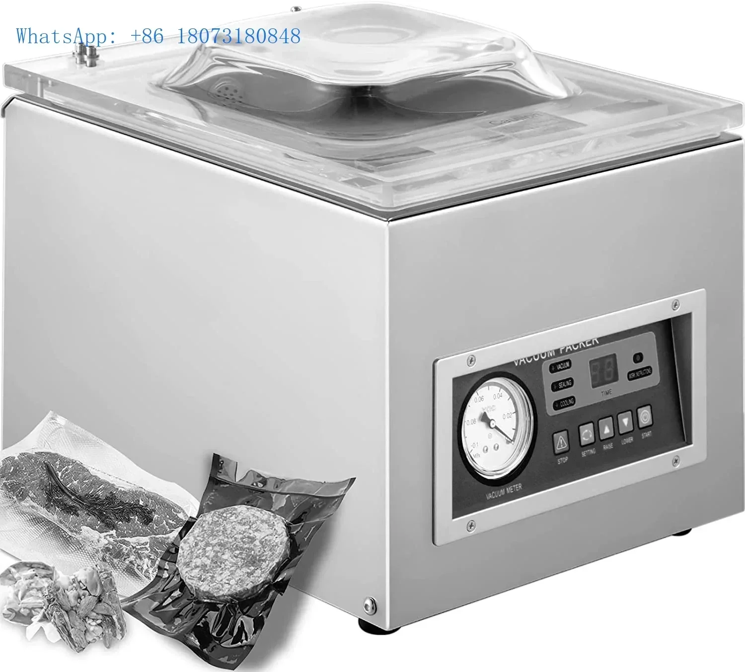 

DZ 260S Automatic CE Nitroge Vacuum Packer Sealing Machine Single Chamber for Food Commercial Vacuum Packing Machine