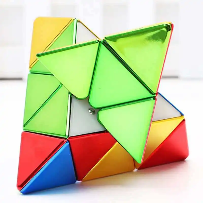 Cube de vitesse pyramide brillant 3x3x3, défi de qi éducatif, cadeaux pour adultes et adolescents, jouets sensoriels, calme et apaiser