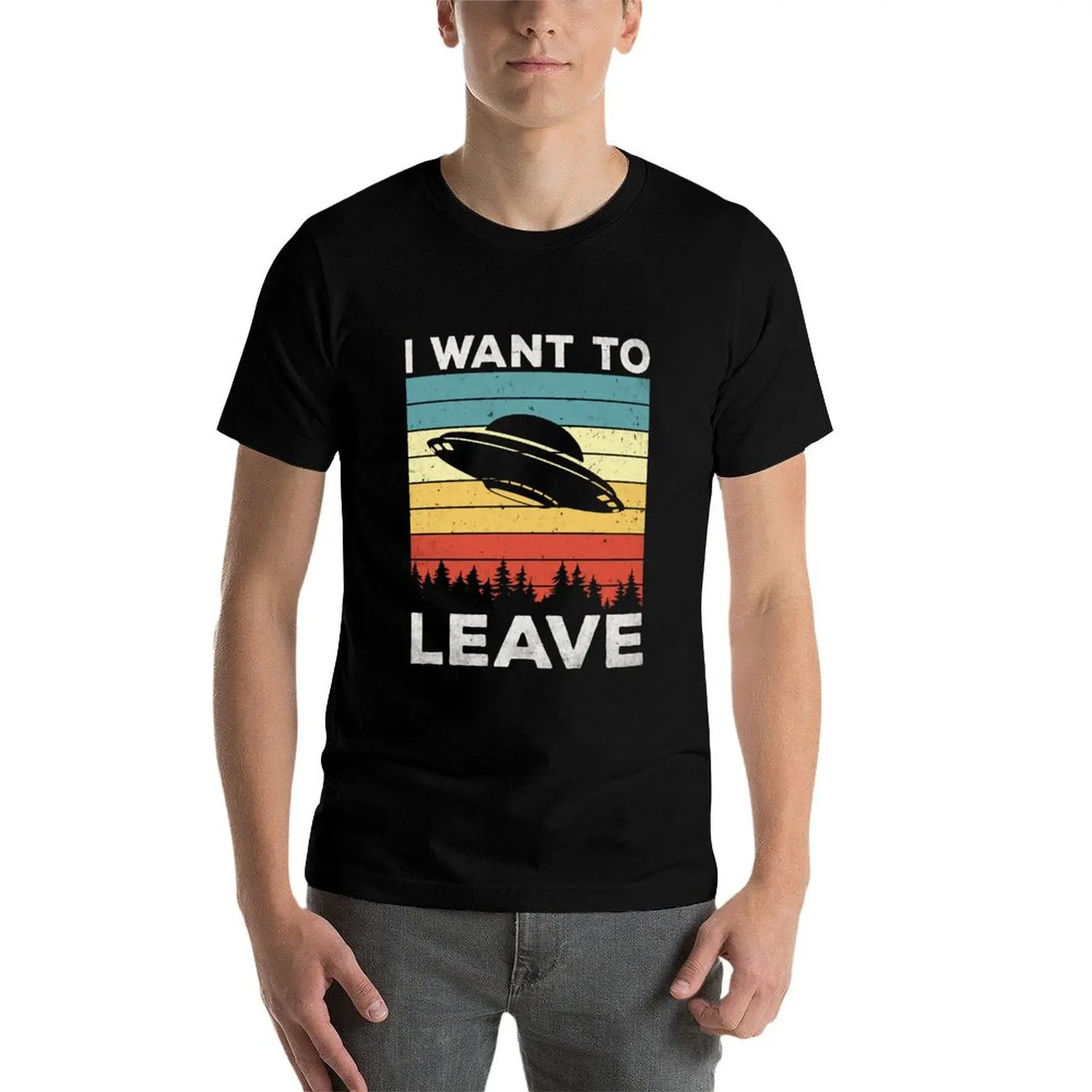 

I Want To Leave Funny T-shirt T-Shirt graphic t shirts for man anime t shirts for man t shirts for man cotton T-Shirt
