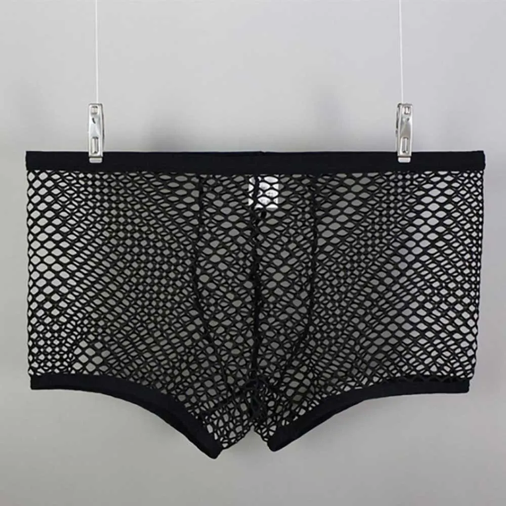 Briefs Men Briefs See-through Sheer Shorts Underwear Boxer Breathable Fashion Men Mens M~2XL Brand New Durable