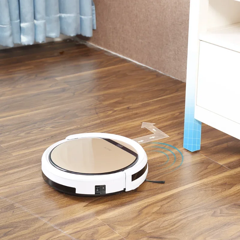 Original ILIFE V5S Pro Ultra Thin Robot Vacuum Cleaner Wet Mopping Pet Hair and Hard Floor Automatic Powerful Suction