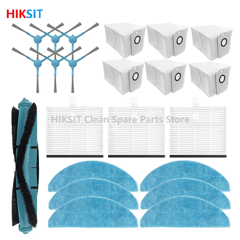 Mop Cloth Hepa Filter Dust Bag Parts For Cecotec Conga 7490 Immortal / 8290 Immortal / Kabum Smart 900 Cleaner Roller Side Brush