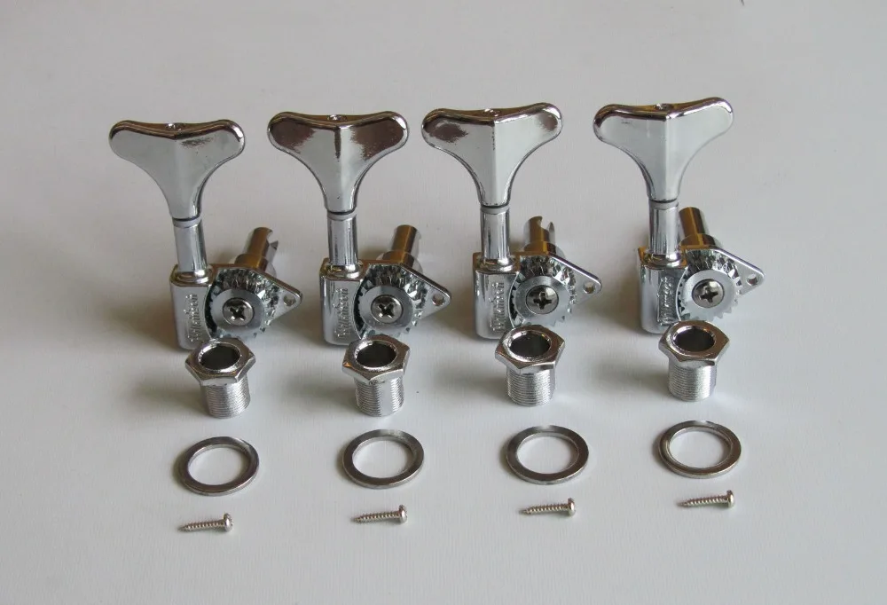 

Wilkinson 4 Right Handed Bass Tuners WJB-750 Tuning Keys Machine Heads Chrome