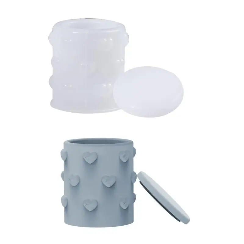 A52E Sturdy Silicone Moulds For Crafting Decorative Box and DIY Projects Including Storage Jar And Holder Creations