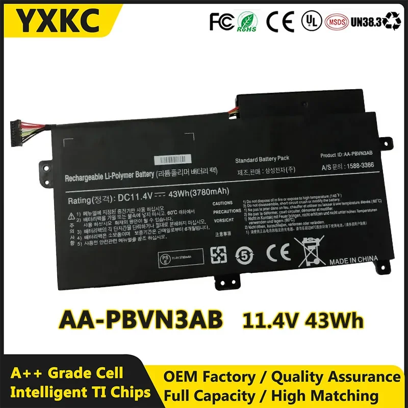 YXKC Laptop Battery for Samsung NP370 NP370R4E NP510R5E AA-PBVN3AB NP370R5E NP450R5V NP450R4V NP470R5E 510R5E BA43-00358A 510R