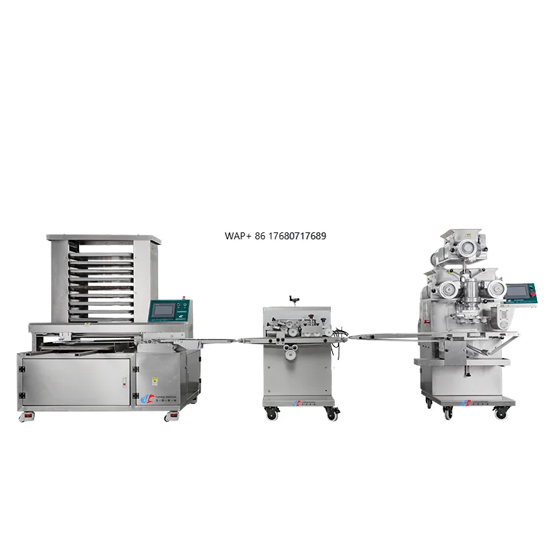 YC-170 Fully Automatic Double Hopper Chocolate Filling Cookie Machine Restaurants Manufacturing Plants Gear Gearbox PLC Core