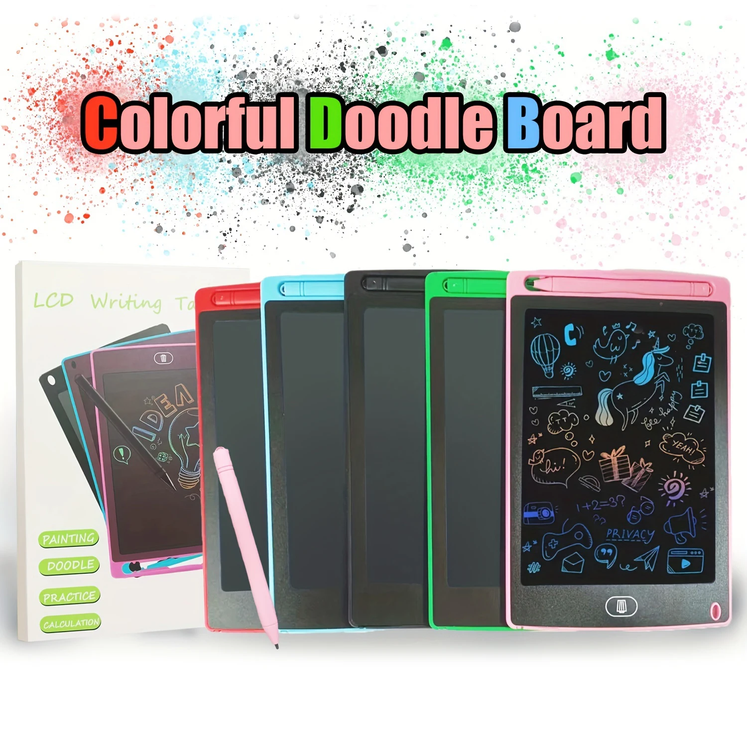 4.4-16/inch LCD Writing Tablet Drawing Board Kids Graffiti Sketchpad Toys Handwriting Blackboard Magic Drawing Board Toy Gift