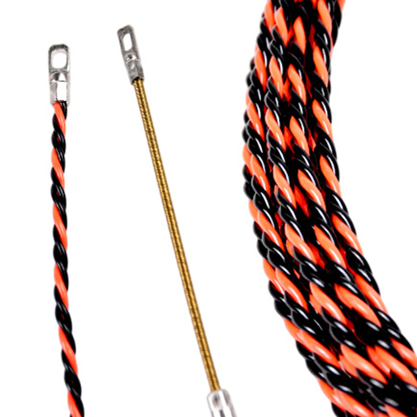 

20/30/50m Cable Puller Electrician Guide Device Threader Three Strand Concealed Tube Spring Head Cable Puller Electric Aid Tools