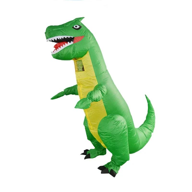 Simbok T-Rex Dinosaur Inflatable Cosplay Costume Halloween Party Funny Suits Mascot Cartoon Anime Dress for Adult and Kids