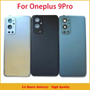 Bilashmart Oneplus 9 Pro Back Battery Cover 1+ 9Pro Glass Rear Housing Cover With Camera Frame Lens LE2121 LE2125 LE2123 LE2120