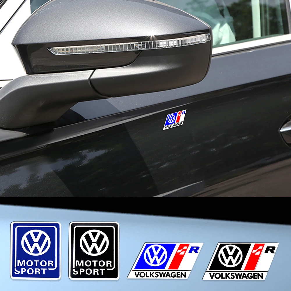 Car Front grill logo sticker Rear tail door trunk sticker accessories car decoration tools For Volkswagen MK5 MK6 MK7 MK7.5 Polo