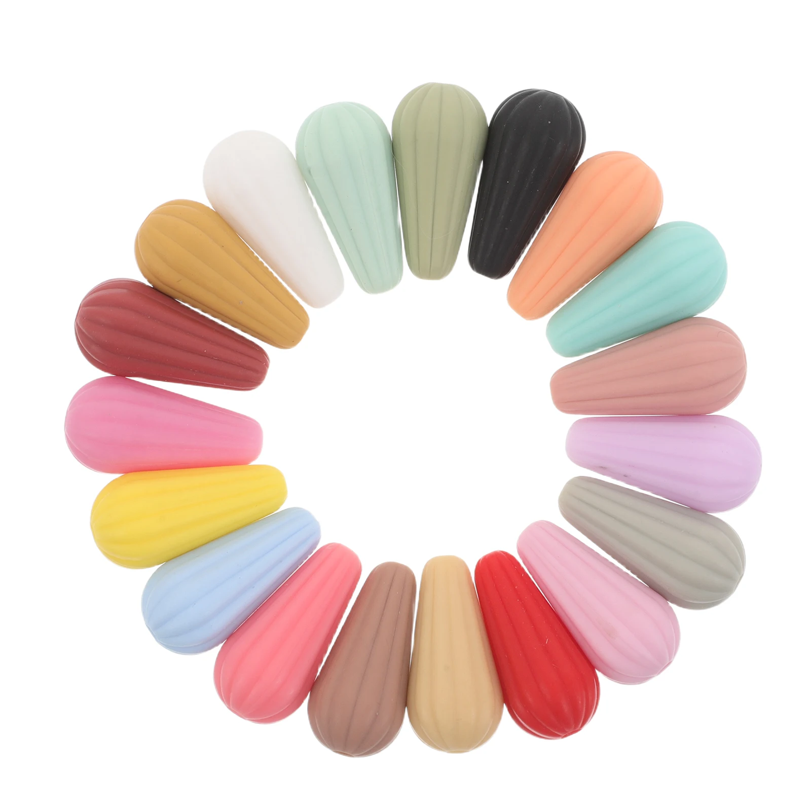 

100pcs Colorful Silicone Beads: Multicolor Cone Shaped Craft Jewelry Making Spacer Beads For Diy Bracelets Necklaces Earrings