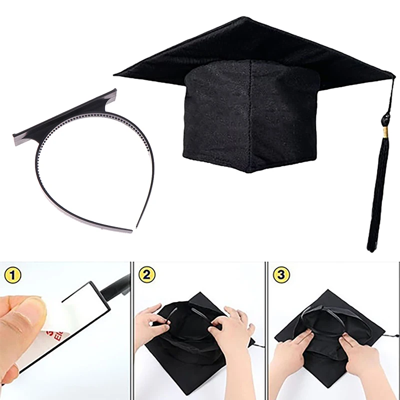 قبعات التخرج وعصابة رأس تصفيف الشعر ، عقال الموضة ، يمكن إصلاح قبعات التخرج #1