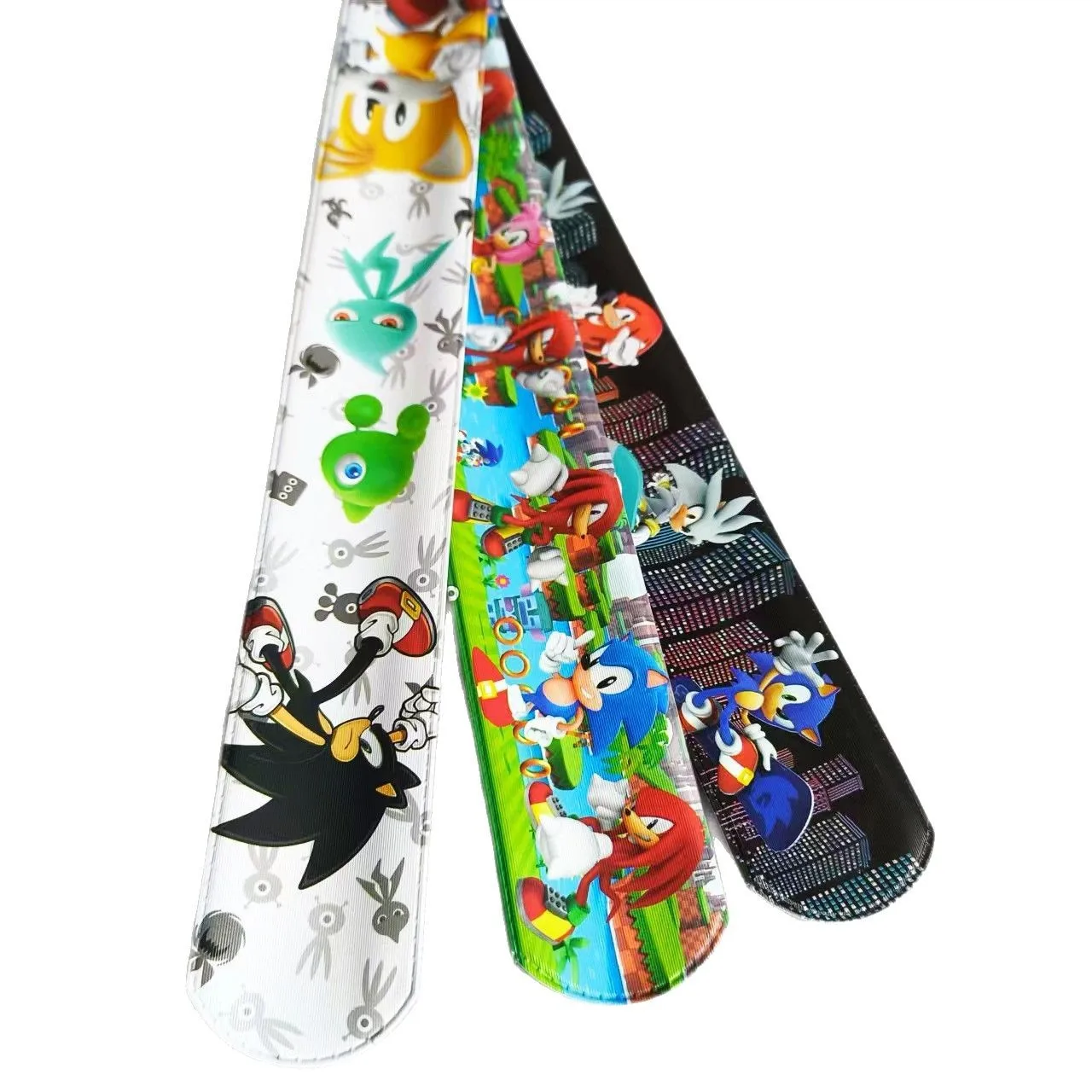 NUEVA Pulsera de Juguete de Anime Sonic, Cola de Erizo Azul, Knuckles, Amy, Shadow, Silver, Pulsera Ajustable para Niños y Niñas, Accesorio de Juguete, Regalo