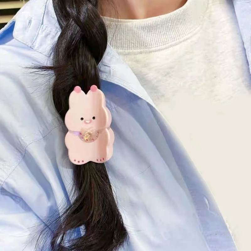 Cartoon Rabbit Hair Clip Unique Hairpin Funny Acetate Hairpieces Friendly Hair Decoration for Fashion Enthusiast image 3