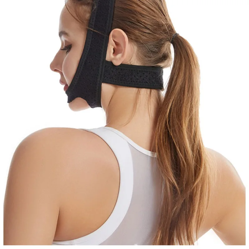 

Durable Elastic New Anti Snore Strap Fixed Protective Chin Mask Pressure Mask Holiday Gift Anti Snoring Facial Support Strap