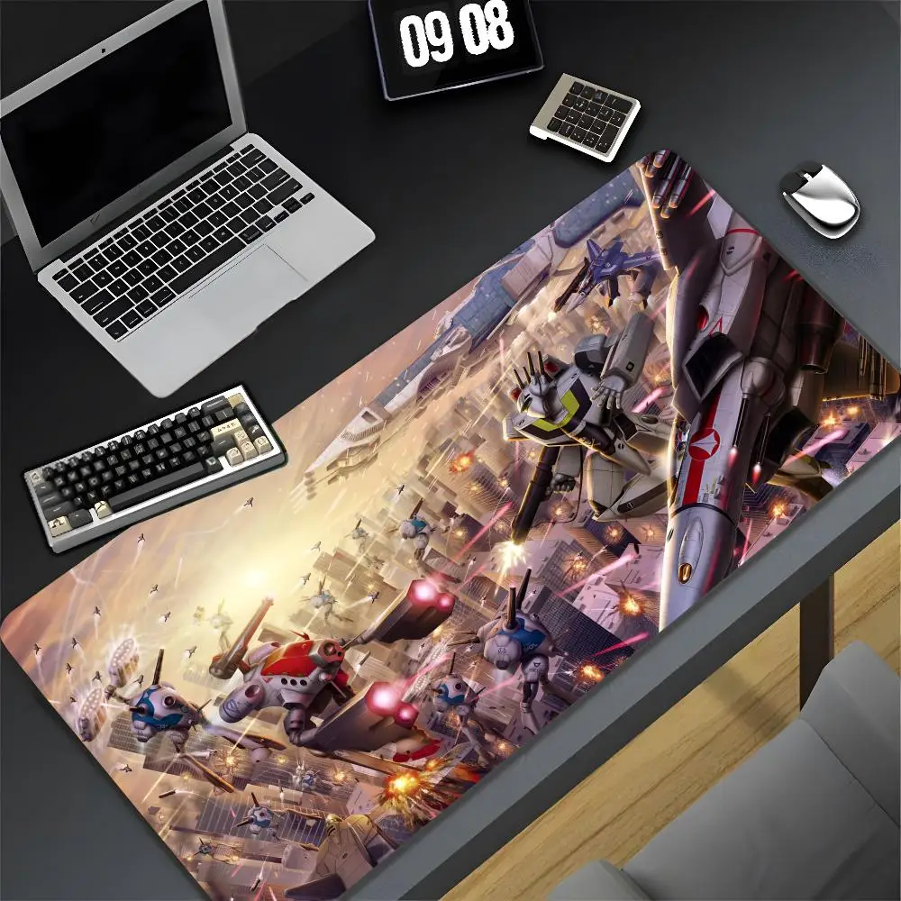 Anime Robotech  Mouse Pad XXL Gamer Gaming PC Computer Otaku Locking Edge DIY Customized Photo Laptop Notebook Desk Mat